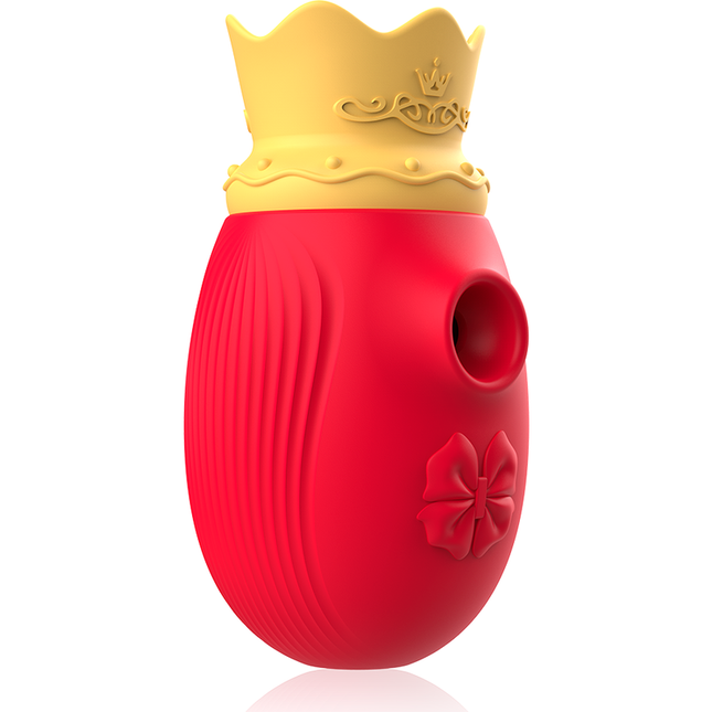 INTENSO - ESTIMULADOR DE CLÍTORIS 10 FRECUENCIAS DE LAMIDOS Y SUCCIÓN - ROJO