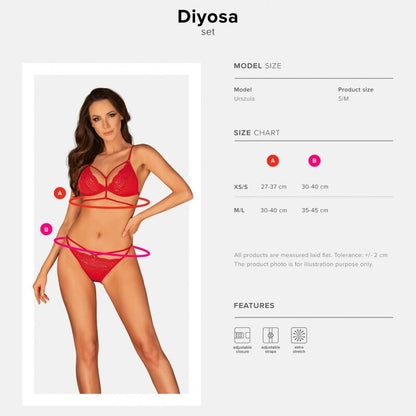OBSESSIVE - DIYOSA CONJUNTO DE DOS PIEZAS XS/S