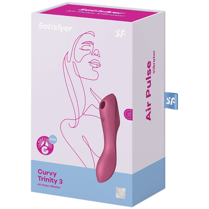 SATISFYER - CURVY TRINITY 3 AIR PULSE VIBRATOR
