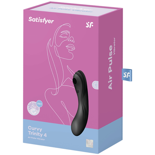 SATISFYER - VIBRADOR CURVY TRINITY 4 AIR PULSE