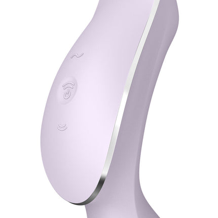 SATISFYER - CURVY TRINITY 2 AIR PULSE VIBRATOR SCHWARZ