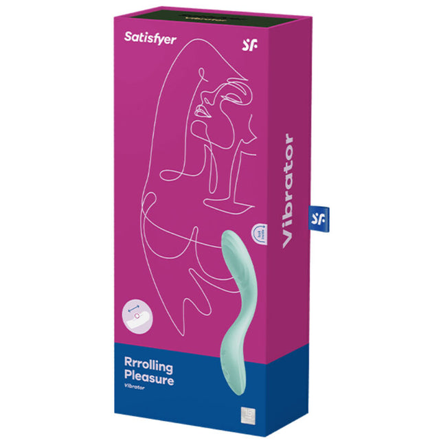 SATISFYER - VIBRADOR RRROLLING PLEASURE PUNTO G VERDE