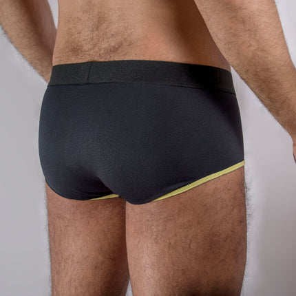 MACHO - MS24A CALZONCILLOS CORTOS AMARILLO OSCURO S