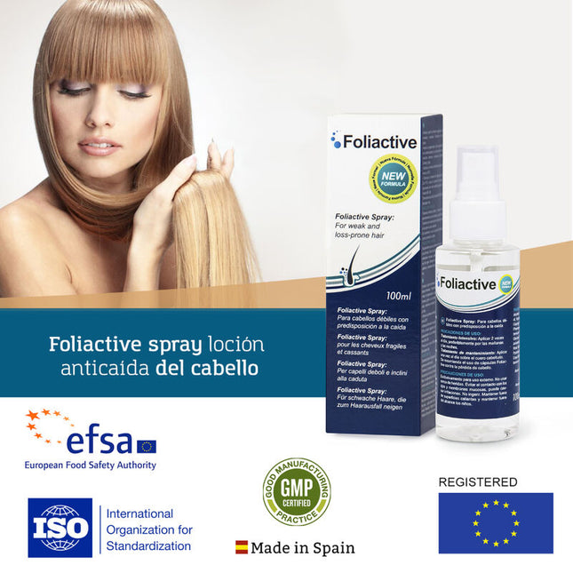 500 COSMÉTICOS - Spray Foliactivo. Spray para prevenir la caída del cabello y estimular su crecimiento.