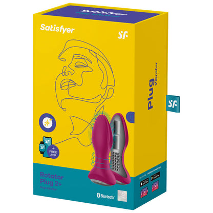 SATISFYER - ROTATOR PLUG 2+ VIBRIERENDE PLUGAPP