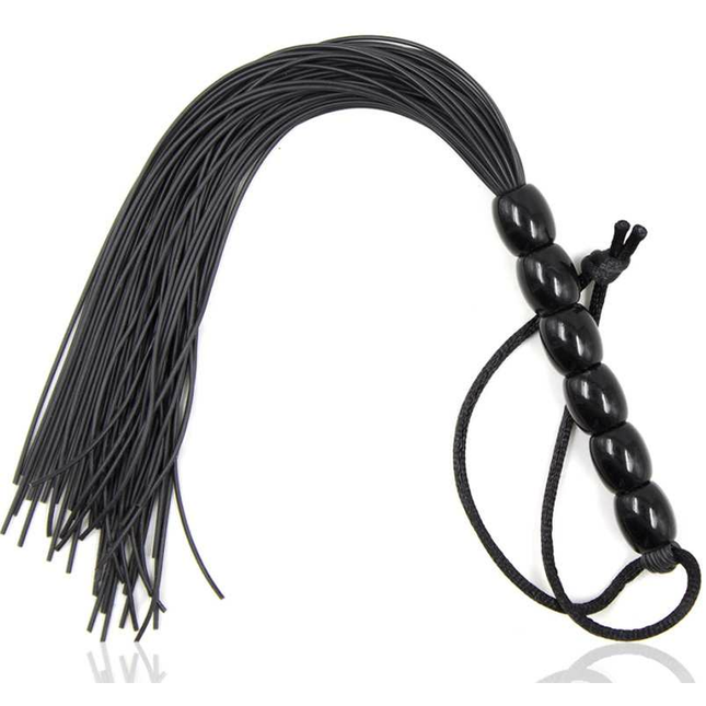 FLOGGER OHMAMA FETISH CON MANGO DE SILICONA ACANALADO DE 22 CM
