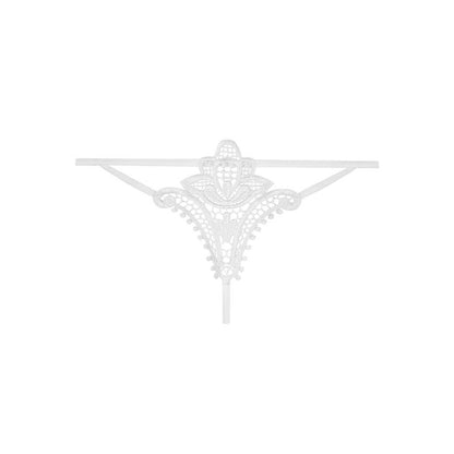 OBSESSIVE - LUIZA THONG WEISS L/XL