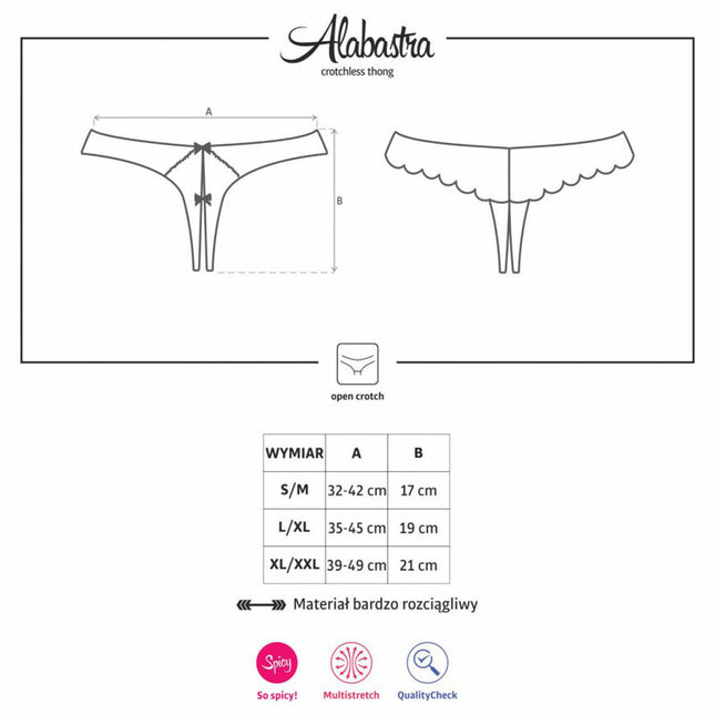 OBSESSIVE - ALABASTRA TANGA TOP BLANCO S/M