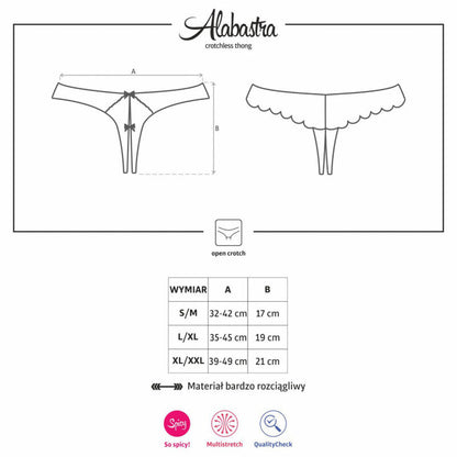 OBSESSIVE - ALABASTRA HÖSCHE SEXY OBERTEIL WEISS L/XL