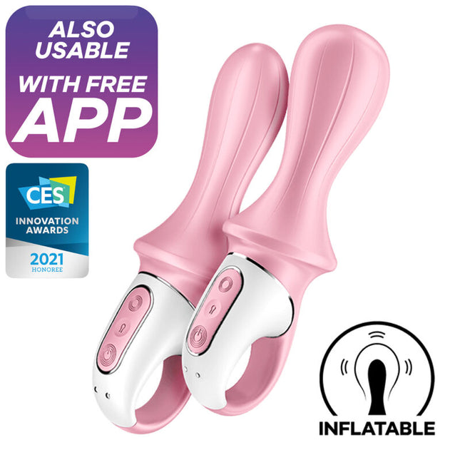 SATISFYER - AIR PUMP BOOTY 5+ INFLATABLE ANALVIBRATOR PINK