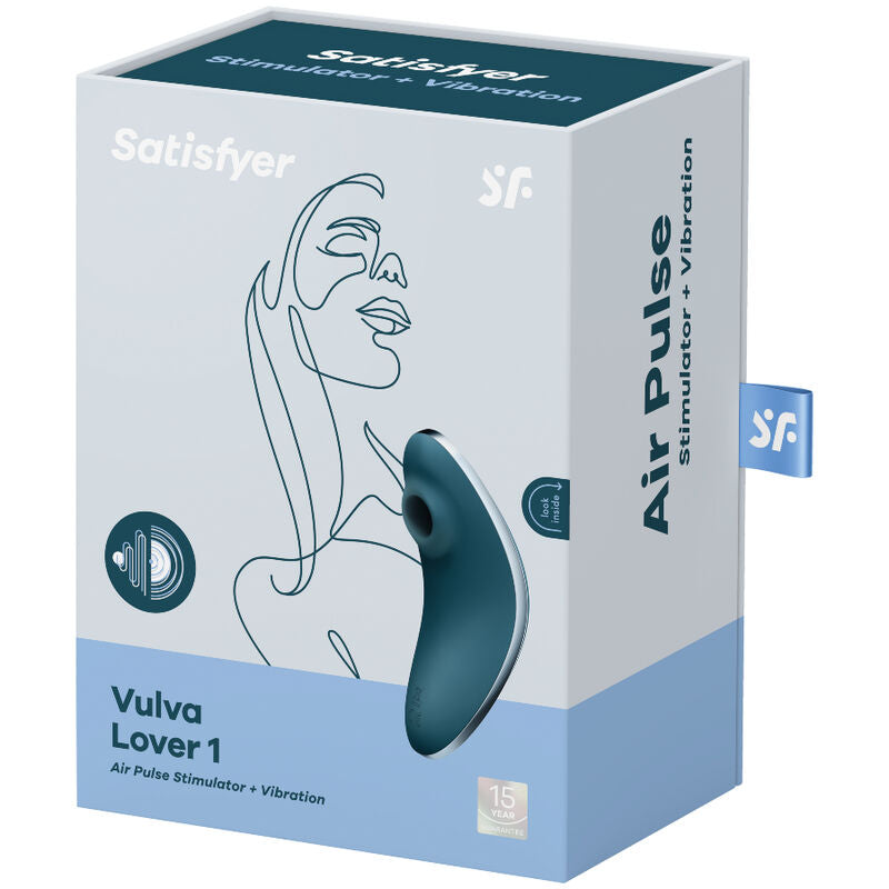 SATISFYER - VULVA LOVER 1 ESTIMULADOR Y VIBRADOR DE PULSACIONES DE AIRE VIOLETA