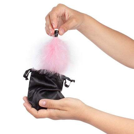 SECRETPLAY - KIT DE LUZ DORADA POLVO DE HUEVO DE FRESA BRILLANTE Y PLUMA