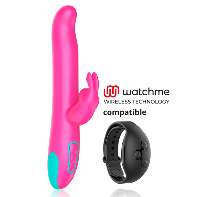 HAPPY LOKY - PLUTO RABBIT VIBRATOR &amp; ROTATOR WATCHME WIRELESS TECHNOLOGY COMPATIBLE
