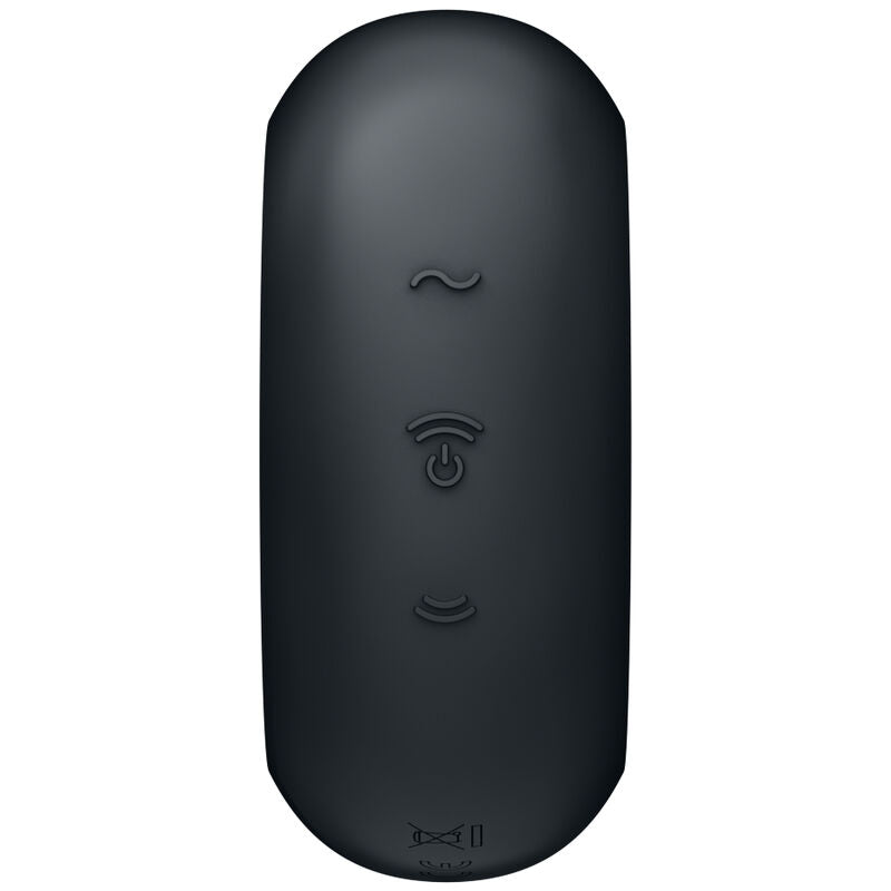 SATISFYER - PRO TO GO 3 ESTIMULADOR Y VIBRADOR DE DOBLE PULSO DE AIRE NEGRO