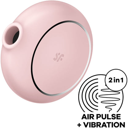 SATISFYER - PRO TO GO 3 ESTIMULADOR Y VIBRADOR DE DOBLE PULSO DE AIRE NEGRO