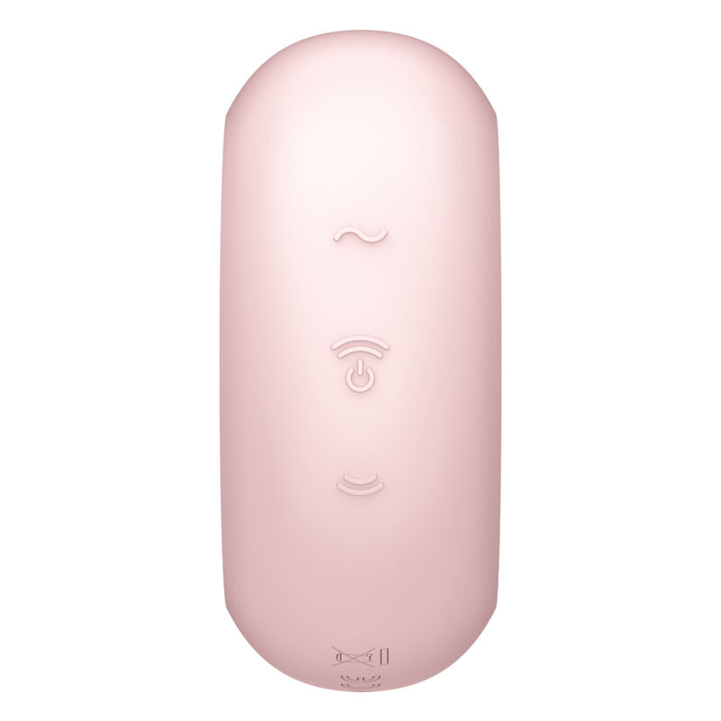 SATISFYER - PRO TO GO 3 ESTIMULADOR Y VIBRADOR DE DOBLE PULSO DE AIRE NEGRO
