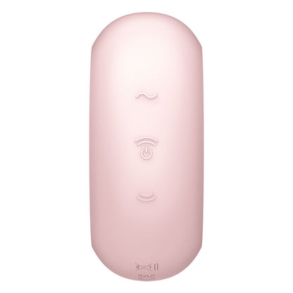 SATISFYER - PRO TO GO 3 ESTIMULADOR Y VIBRADOR DE DOBLE PULSO DE AIRE NEGRO