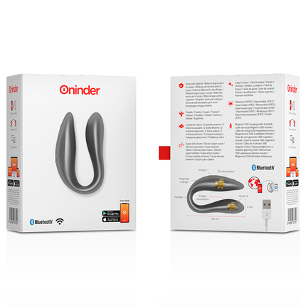 ONINDER - LISBOA G-SPOT AND CLITORAL STIMULATOR BLACK - FREE APP
