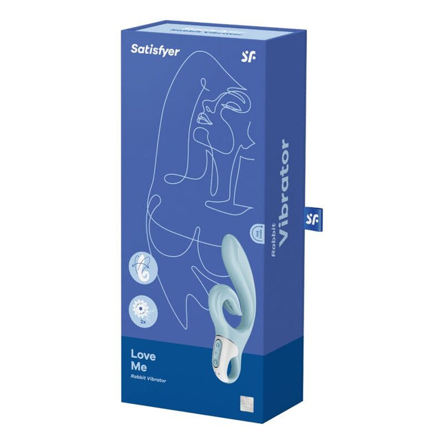 SATISFYER - LOVE ME RABBIT VIBRACIÓN AZUL