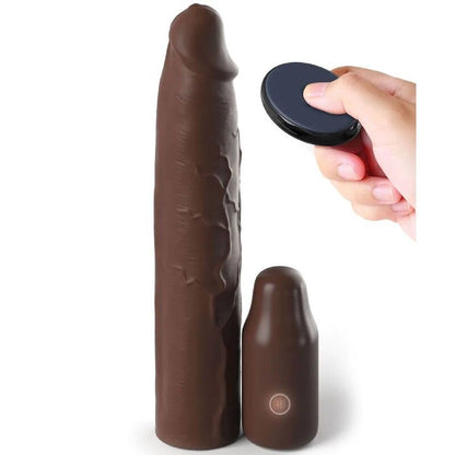 FANTASY X-TENSIONS - PIPEDREAMS SLEEVE 22.86 CM + 7.62 CM PLUG REMOTE BROWN