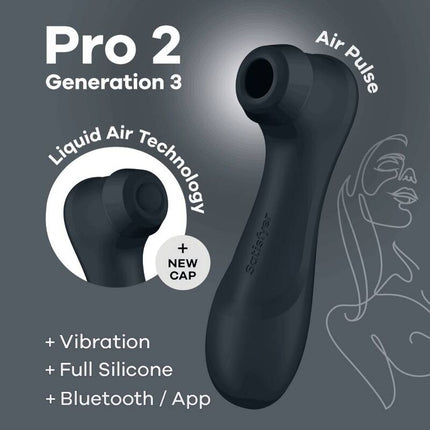 SATISFYER - PRO 2 GENERATION 3 WINE RED BLUETOOTH &amp; APP