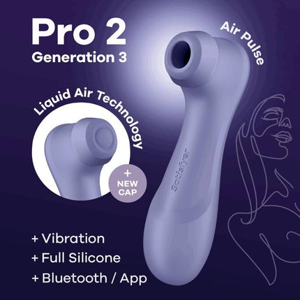 SATISFYER - PRO 2 GENERATION 3 WINE RED BLUETOOTH &amp; APP