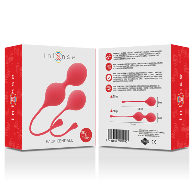 INTENSO - PACK DE BOLAS KEGEL KENDALL ROJAS