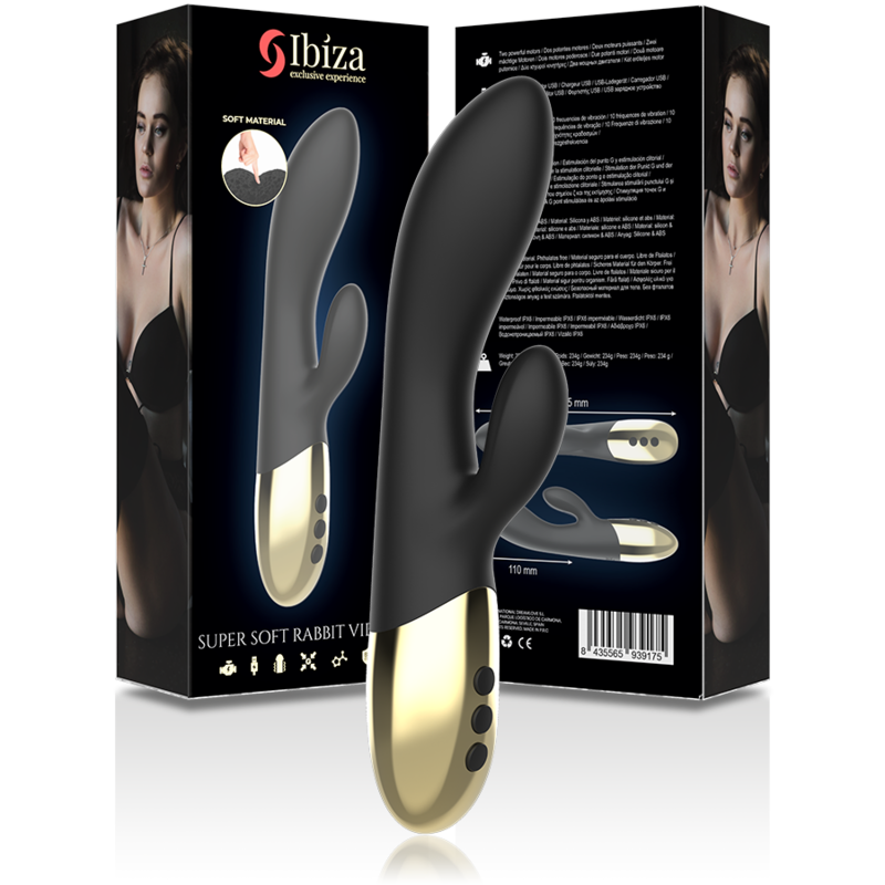 IBIZA - SUPERWEICHER RABBIT-VIBRATOR