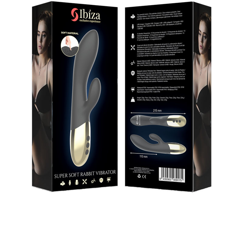 IBIZA - SUPERWEICHER RABBIT-VIBRATOR