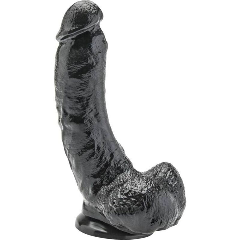 GET REAL - DILDO 20.5 CM CON BOLAS NEGRO