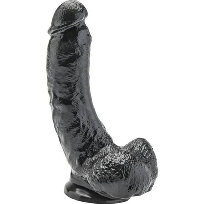 GET REAL - DILDO 20.5 CM CON BOLAS NEGRO