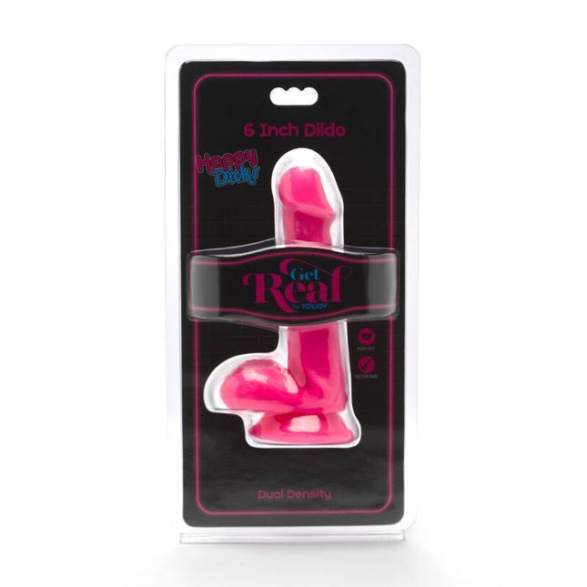 GET REAL - HAPPY DICKS DILDO 12 CM BLLE PINK