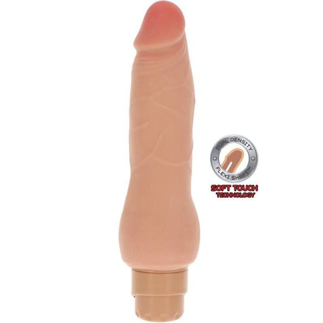 GET REAL - VIBRADOR DE PIEL SUAVE CON DOBLE DENSIDAD