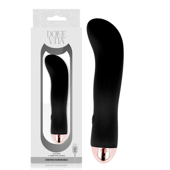 DOLCE VITA - VIBRATOR II BLACK 7 SPEED