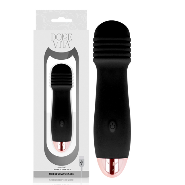 DOLCE VITA - VIBRATOR III BLACK 7 SPEED
