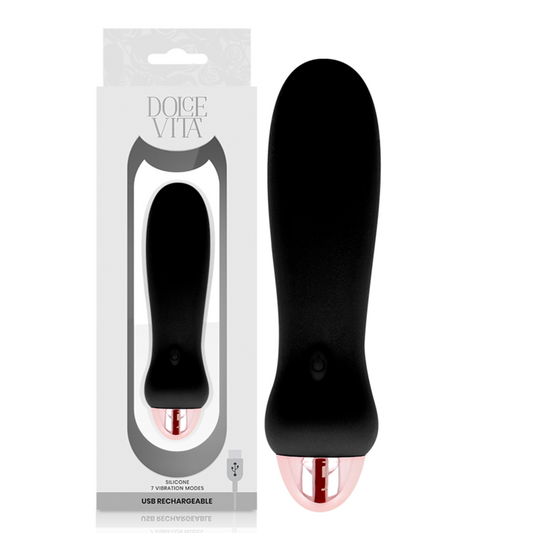 DOLCE VITA - VIBRATOR V SCHWARZ 7 GESCHWINDIGKEITEN