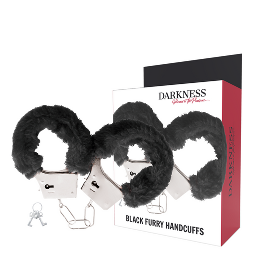 DARKNESS - BLACK METAL HANDCUFFS