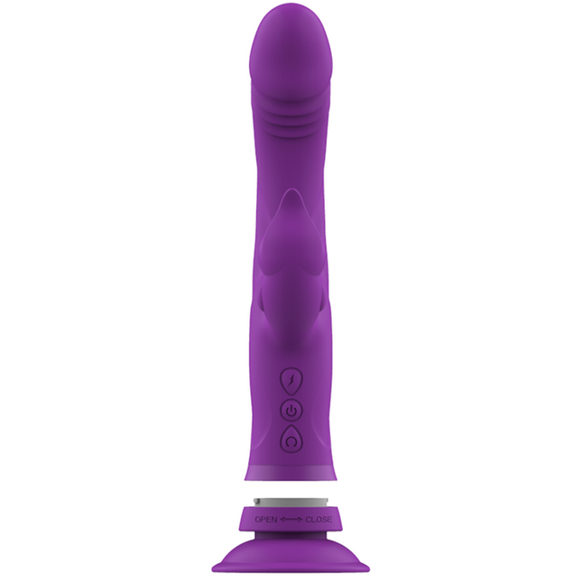 INTENSE - VIBRADOR DE SILICONA CASANOVA RABBIT TRIPLE MOTOR MORADO