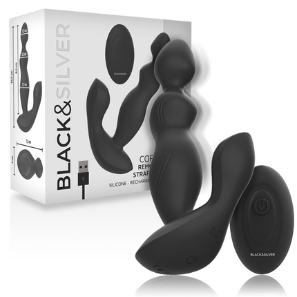 BLACK&SILVER - CORA ANAL PLUG - FERNBEDIENUNG