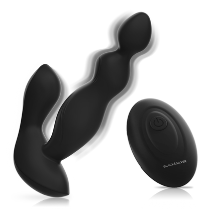 BLACK&SILVER - CORA ANAL PLUG - FERNBEDIENUNG