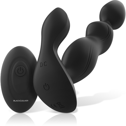 BLACK&SILVER - CORA ANAL PLUG - FERNBEDIENUNG
