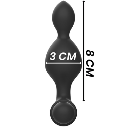 BLACK&SILVER - TUCKER KLEINE ANALSTECKER - MIT FERNBEDIENUNG
