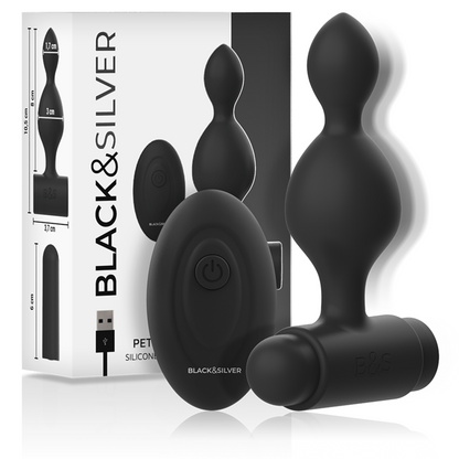 BLACK&SILVER - TUCKER KLEINE ANALSTECKER - MIT FERNBEDIENUNG