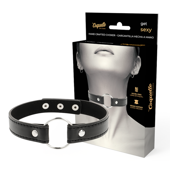 COQUETTE CHIC DESIRE - COLLAR DE CUERO VEGANO ACCESORIO DE MUJER