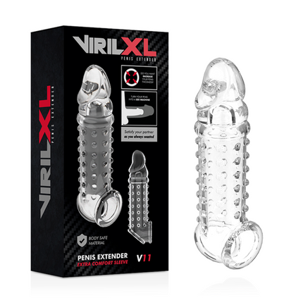 VIRILXL - PENIS EXTENSION AND SLEEVES V11 TRANSPARENT