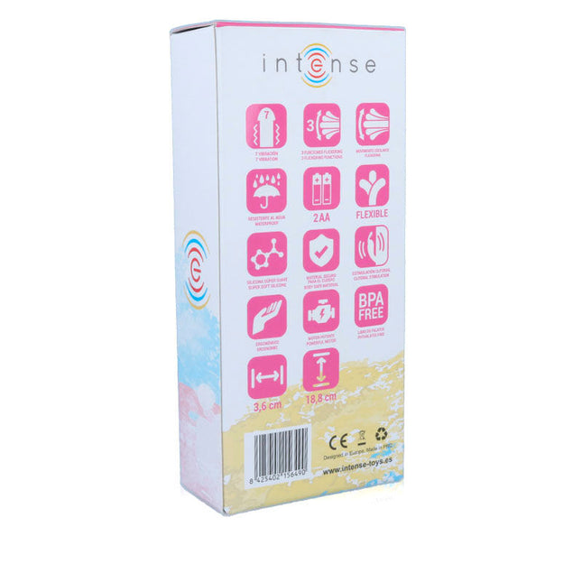 INTENSE - SUSY OSCILLATING VIBRATOR MADE OF SILICONE RABBIT PINK