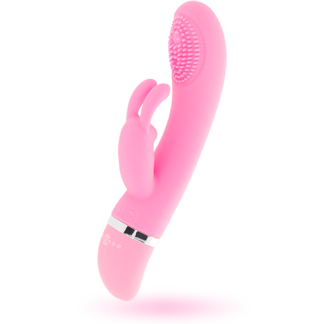 INTENSE - SUSY OSCILLATING VIBRATOR MADE OF SILICONE RABBIT PINK