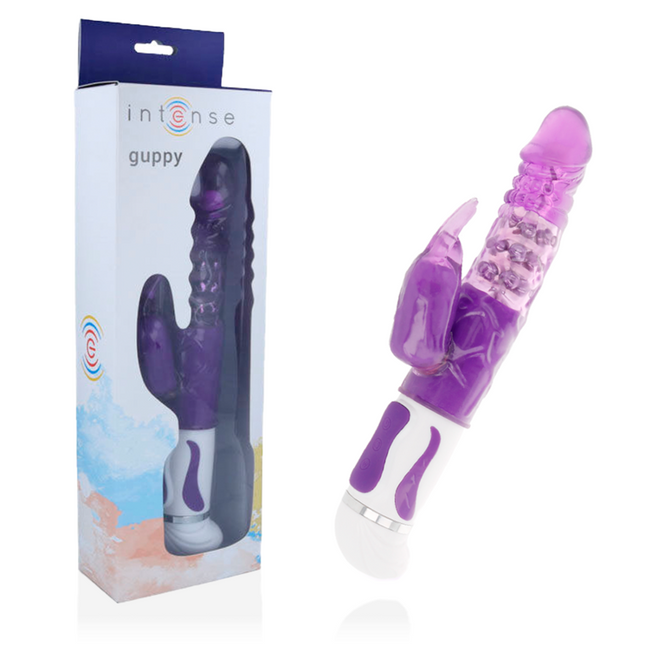 INTENSE - VIBRADOR ROTATORIO GUPPY PÚRPURA