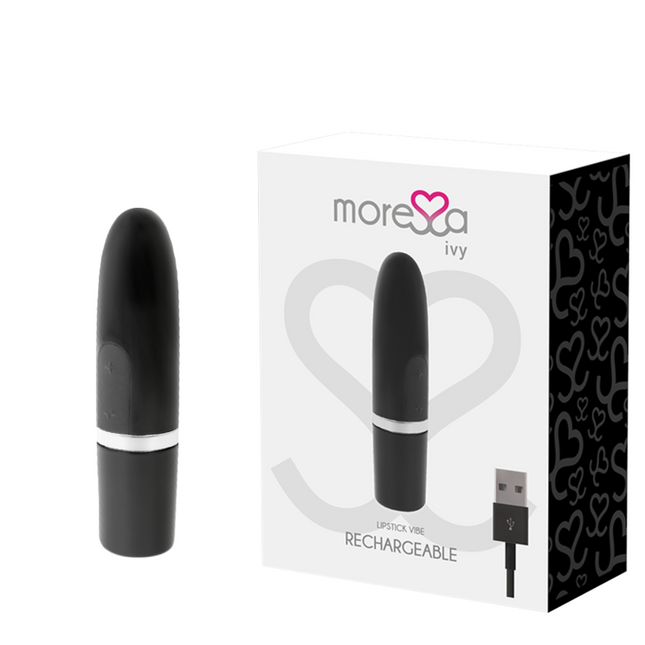 MORESSA - VIBRADOR ESTIMULADOR IVY DE VIAJE NEGRO