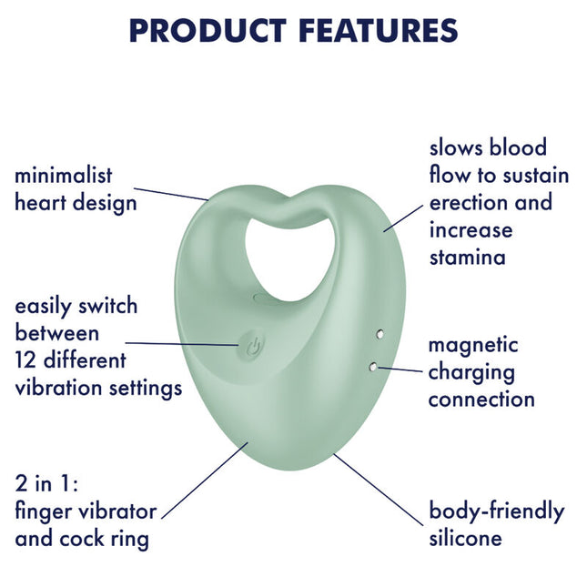 Satisfyer Perfect Pair 3 – 2-in-1 Penis Ring &amp; Finger Vibrator